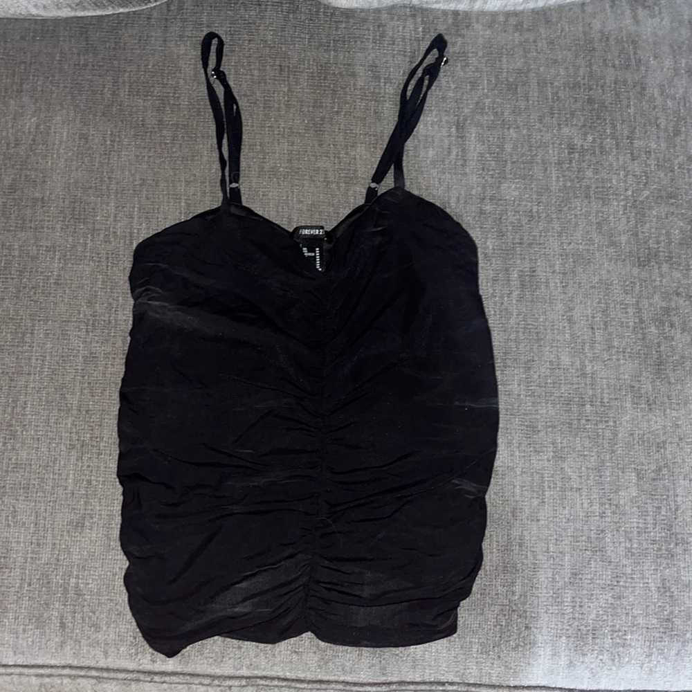 Black crop top